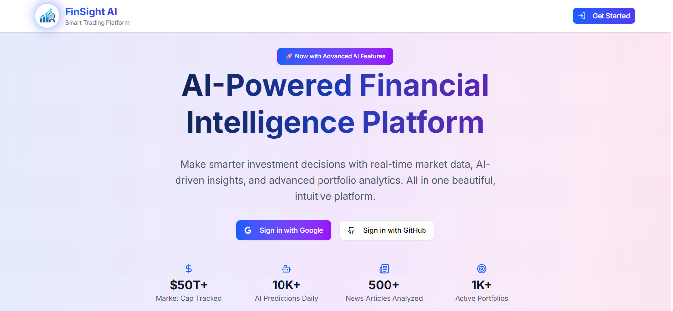 FinSight AI screenshot 1 of 8